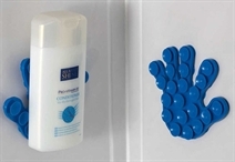 Blue Hand Suction Pads - funky hand pads perfect for attaching shampoo onto.
