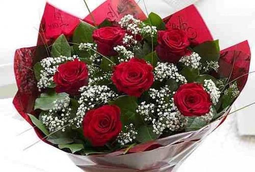 Hand tied rose bouquet. From £40.