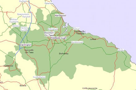 Map Of Areas We Can Cover