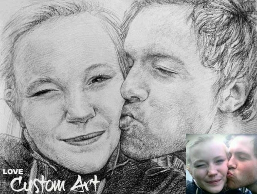 Charcoal drawing
