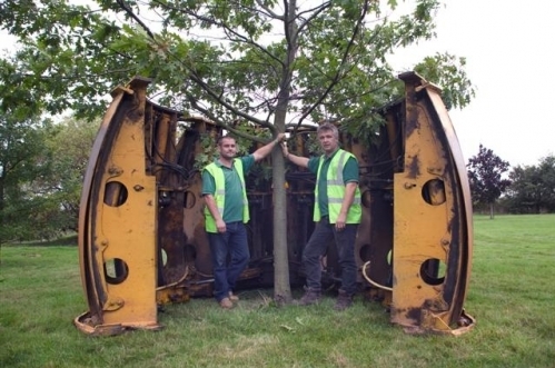 Stocker 8 2 16 Metre Diameter 8 Bladed Tree Spade Cradle Open
