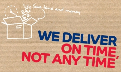 We deliver on time, not anytime