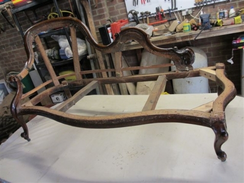 Chaise longue stripped back