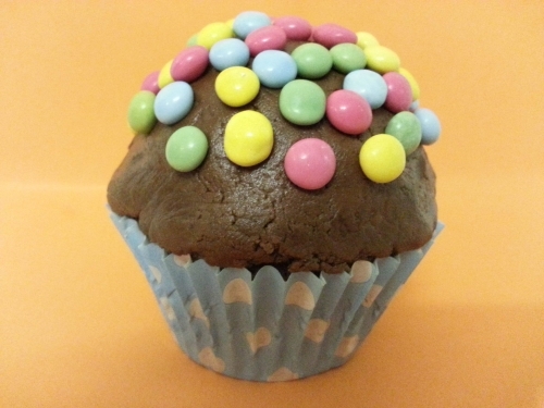 Smartie Cupcake