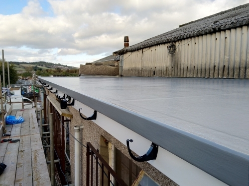 Flat Roof on industrial estate South Wales.
