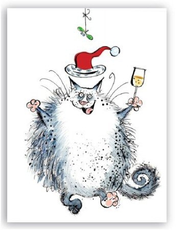 Christmas Cats - greeting card collection  for the festive season