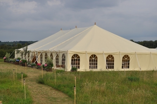 Traditional Pole Marquee Exterior