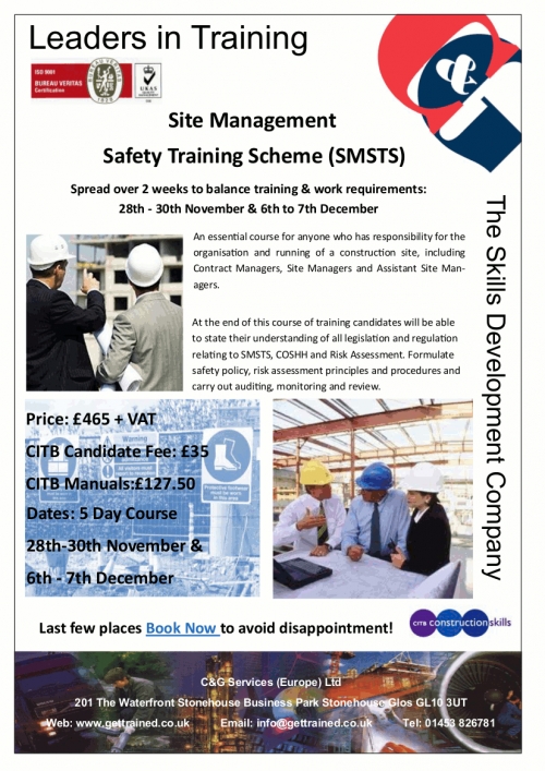 Site Managers Safety Training Scheme