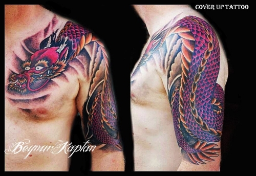 Beynur Japanese Cover Up Tattoo