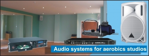 Audio systems for aerobics studios