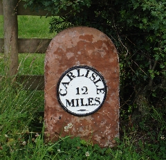 Moat Vale Campsite Carlisle 12 Miles Listed Milestone