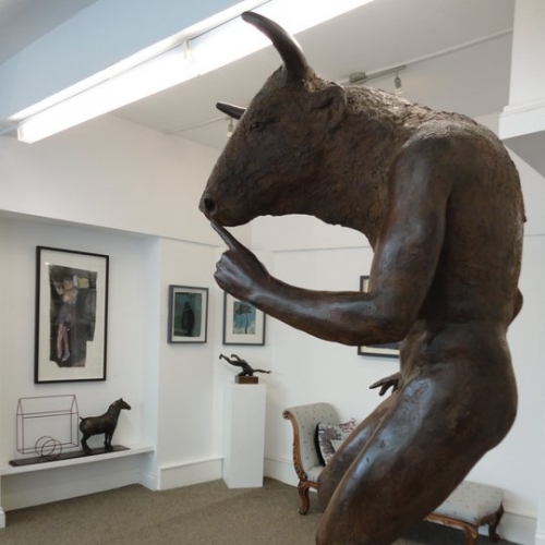 Antonio Lopez Reche sculpture at Cornwall Contemporary gallery