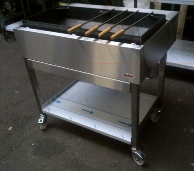 Charcoal Barbeque  900mm Wide,  with Stainless Steel Outer Body
