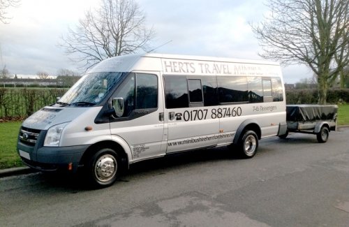 Minibus with Luggage Trailer - Airport Taxi