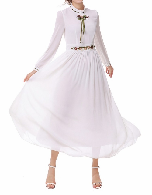  Big Pendulum Retro Embroidery Dress