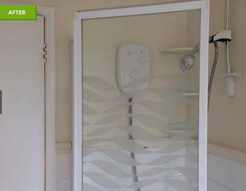 shower screen after clean