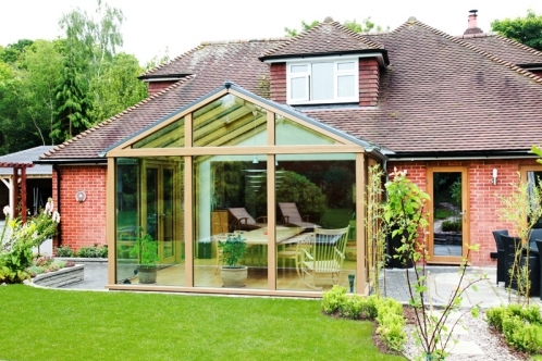 Contemporary Range Oak Conservatory in Ringwood, Hampshire