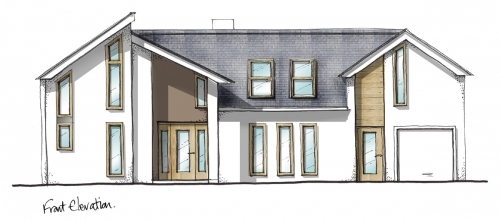 Front Elevation House - proposed