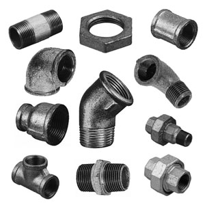 Malleable Iron Fittings Black And Galvanised