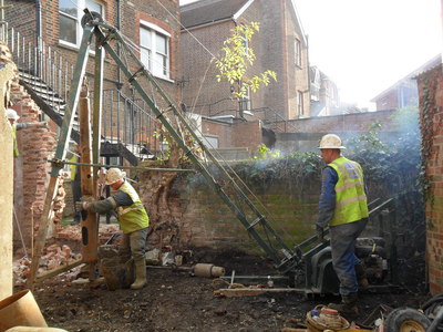 Restricted Access Borehole Drilling Work in Tonbridge