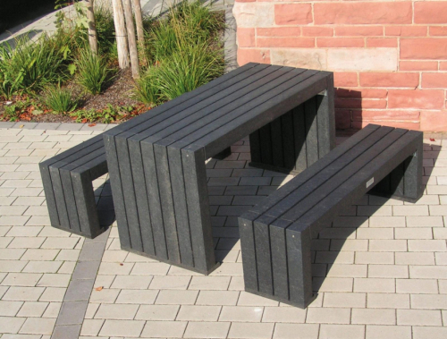 Calero Recycled Plastic Table Black