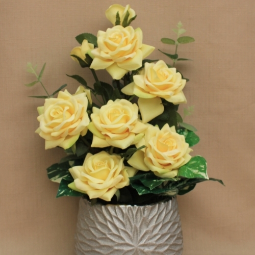 Artificial Flowers Yellow Roses