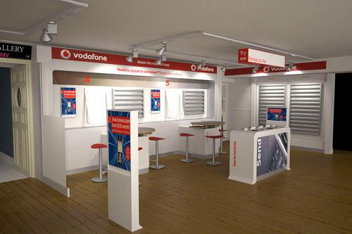 Vodafone shop-in-shop retail space