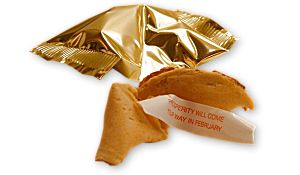 Traditional fortune cookies