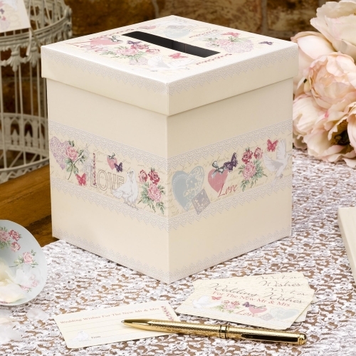 With Love - Wedding Wishes Post Box