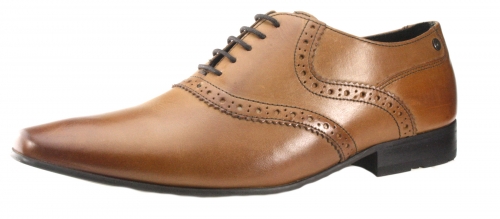 Base London Mens Harry Lace Up Tan Brown Shoes