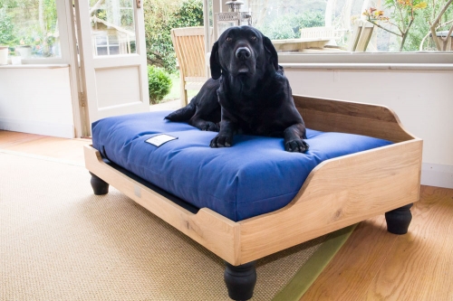 Berkeley Waterproof Dog Bed Mattress and Oak Frame Bed
