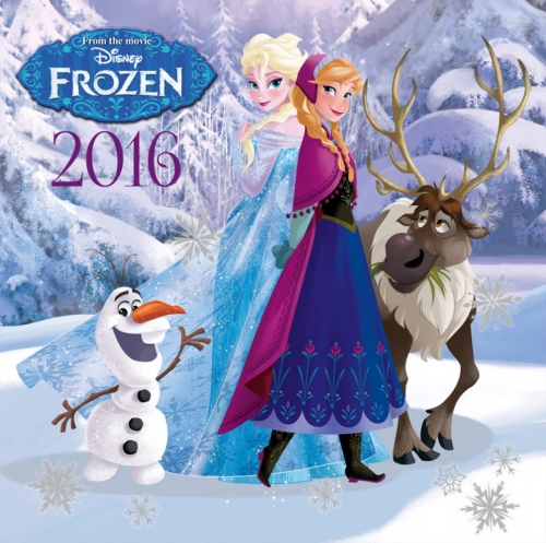 Official Disney "FROZEN" calendar 2016, with 50 icicle stickers