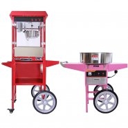 Popcorn and Candy Floss machine with carts